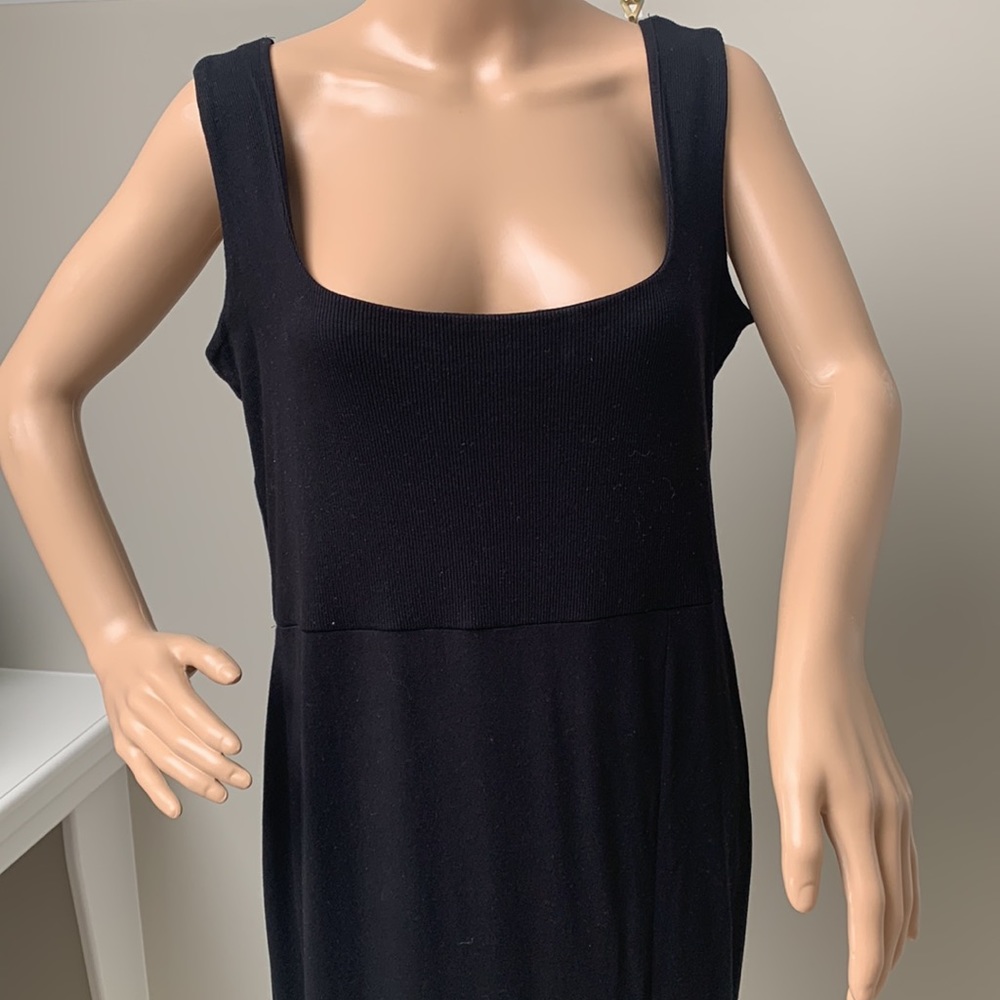 ASOS Long Maxi Dress Black Sleeveless Size 14 - Picture 3 of 6